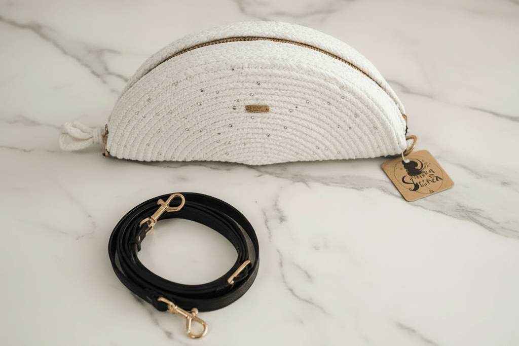 Blanca Aurora Bolso artesanal - Garra de gata