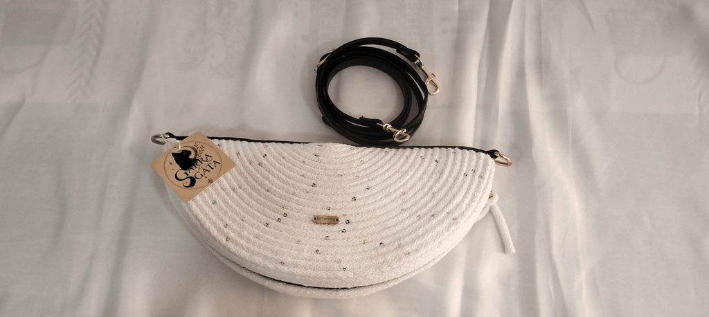 Blanca Aurora Bolso artesanal - Garra de gata