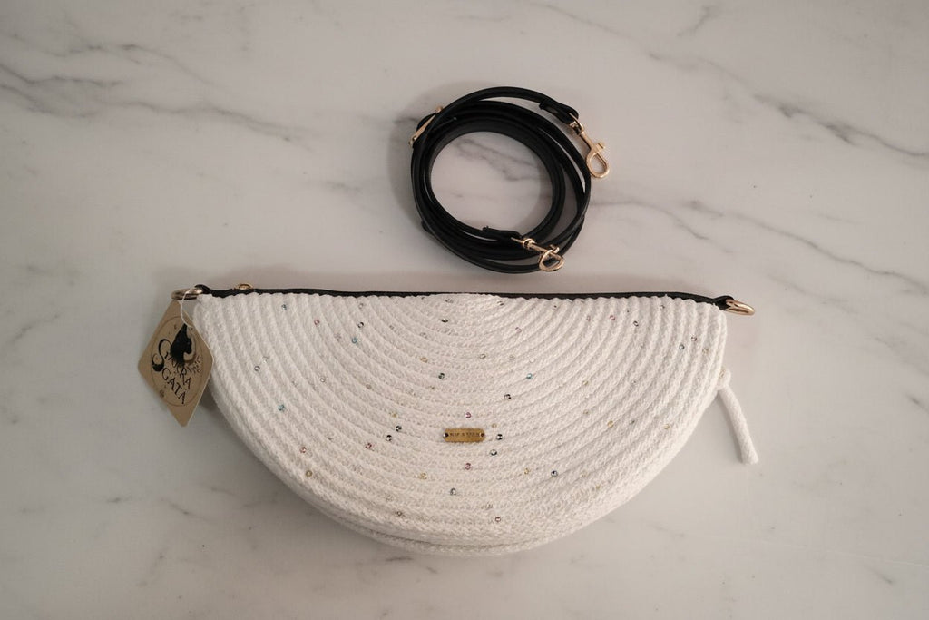 Blanca Aurora Bolso artesanal - Garra de gata